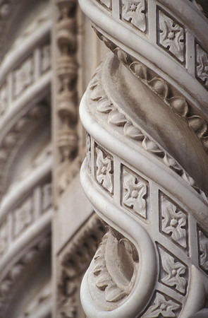 Duomo West Portal Carvings - Florence, Italy