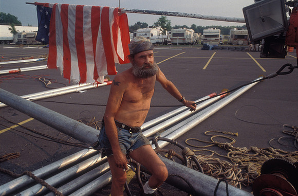 Willie at Tent Raising ●