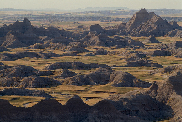 Badlands Panorama East - The Badlands, South Dakota, USA