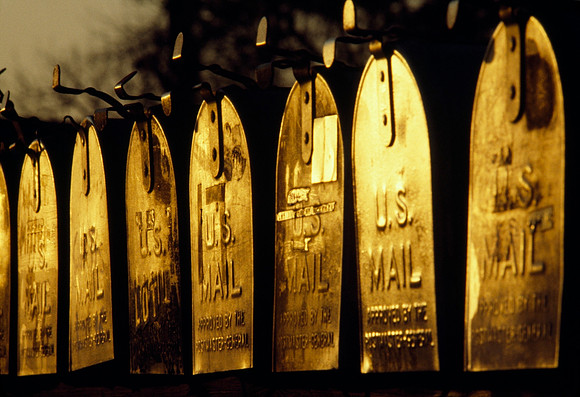 Mailboxes at Sunset - Savannah, Georgia, USA