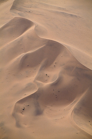 Blonde Dune Aerial - Namib Desert, Namibia