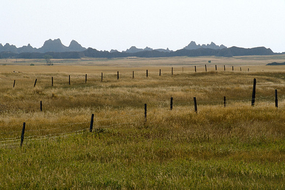 Badlands Fence - The Badlands, South Dakota, USA