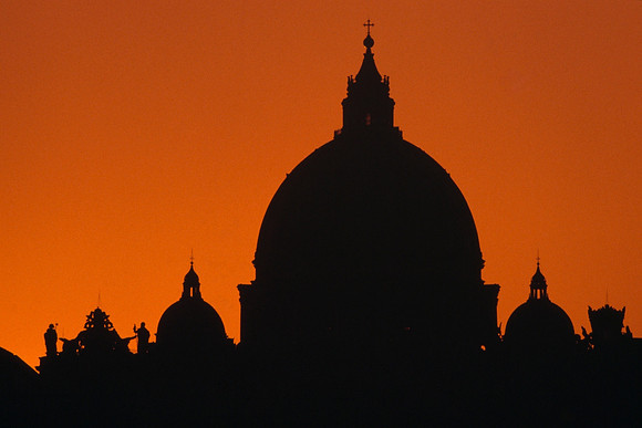 St. Peter's Sunset - Rome, Italy