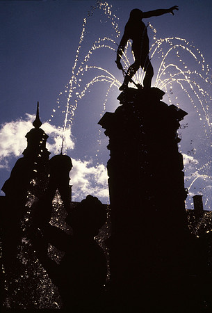 Fountain Silhouette - Hillerod, Denmark ●